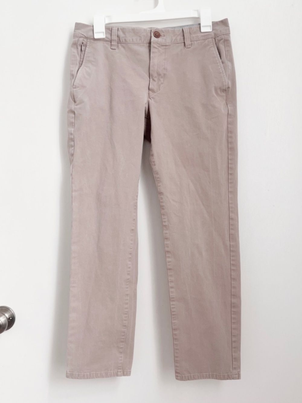 Bonobos Tan Slim Fit Khaki Dress Pants Size 30 Waist 30 Length Cotton Spandex